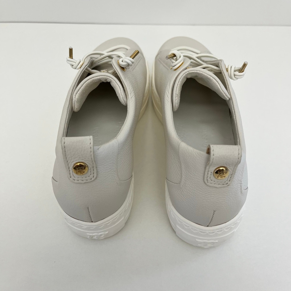 Paul Green Faye Platform Sneakers Ivory Leather Chunky Lace Up Women 11.5 NWOB - Picture 10 of 15